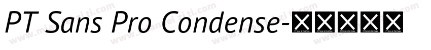 PT Sans Pro Condense字体转换